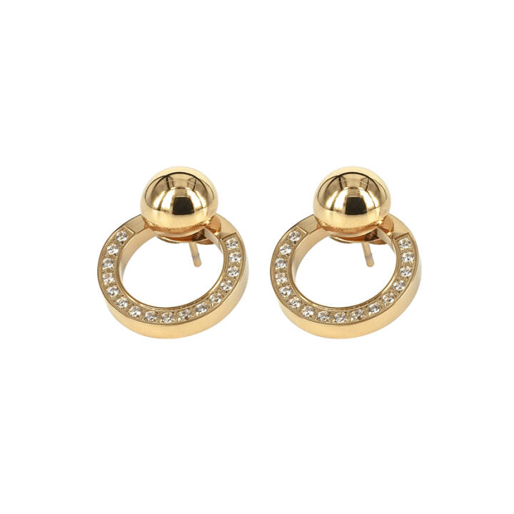 LEIA Earrings Gold in the group Earrings / Gold Earrings at SCANDINAVIAN JEWELRY DESIGN (355176)
