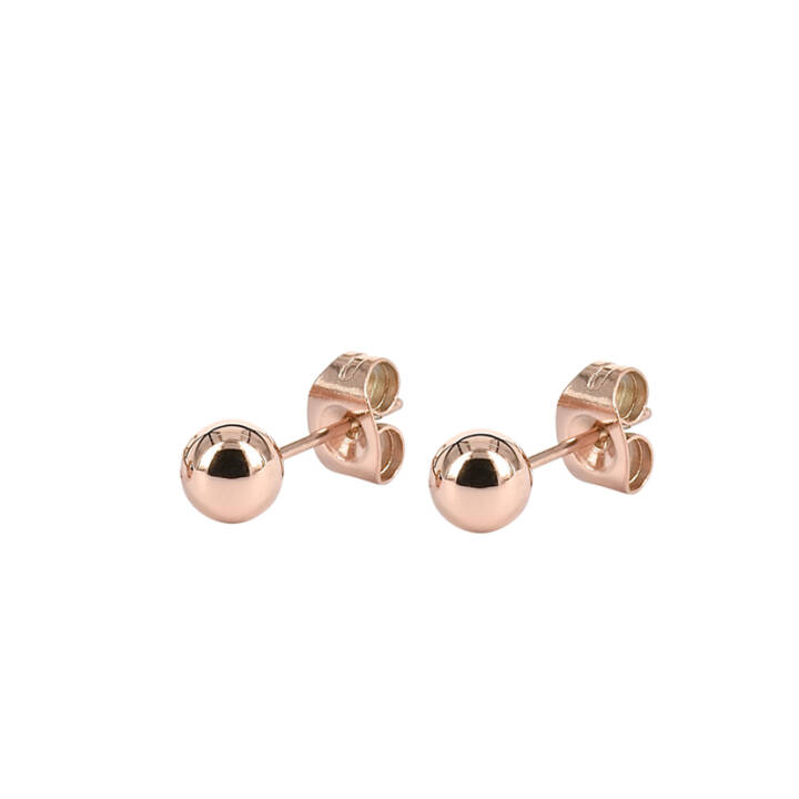 ZERO Earrings Rose in the group Earrings / Gold Earrings at SCANDINAVIAN JEWELRY DESIGN (355244)