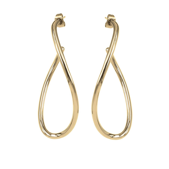 MILLA Big Earrings Gold in the group Earrings / Gold Earrings at SCANDINAVIAN JEWELRY DESIGN (355633)
