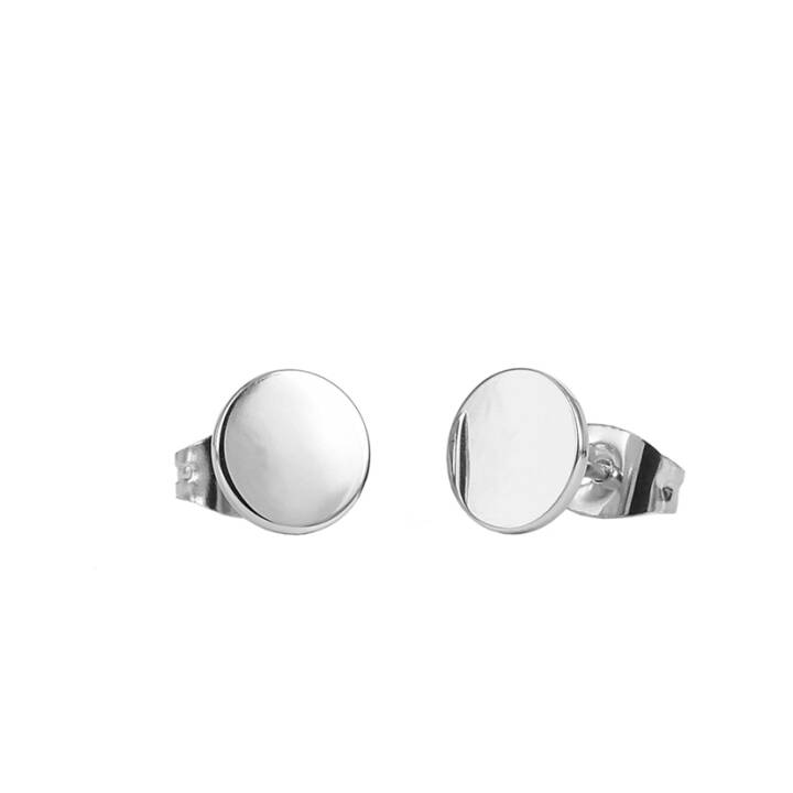 LINA Stud Blank Earrings Steel in the group Earrings / Silver Earrings at SCANDINAVIAN JEWELRY DESIGN (355824)