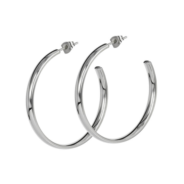 KLARA 40 mm Earrings Steel in the group Earrings / Silver Earrings at SCANDINAVIAN JEWELRY DESIGN (355909)