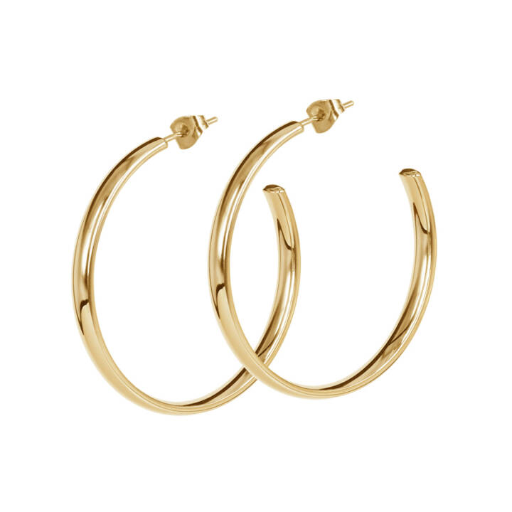 KLARA 40 mm Earrings Gold in the group Earrings / Gold Earrings at SCANDINAVIAN JEWELRY DESIGN (355916)