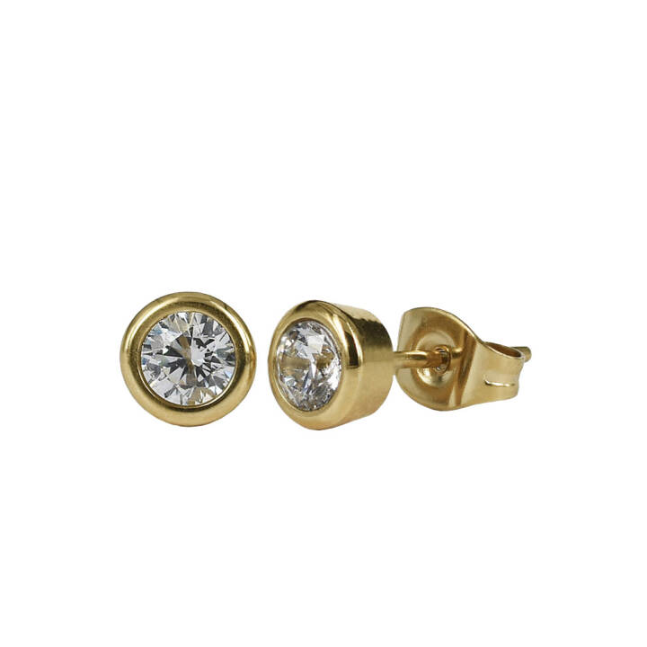 LILLY 7 mm Earrings Gold in the group Earrings / Gold Earrings at SCANDINAVIAN JEWELRY DESIGN (357460)