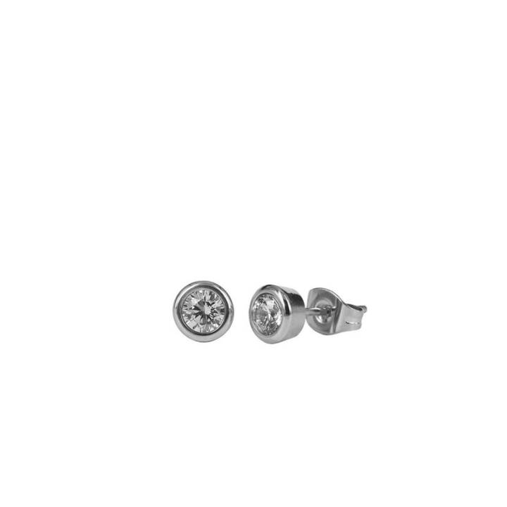 LILLY 4 mm Earrings Steel in the group Earrings / Silver Earrings at SCANDINAVIAN JEWELRY DESIGN (357637)