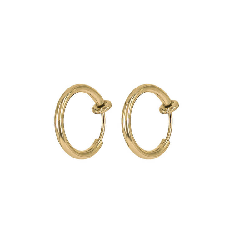 MAXIDA 14 mm Earrings Gold  in the group Earrings / Gold Earrings at SCANDINAVIAN JEWELRY DESIGN (357972)