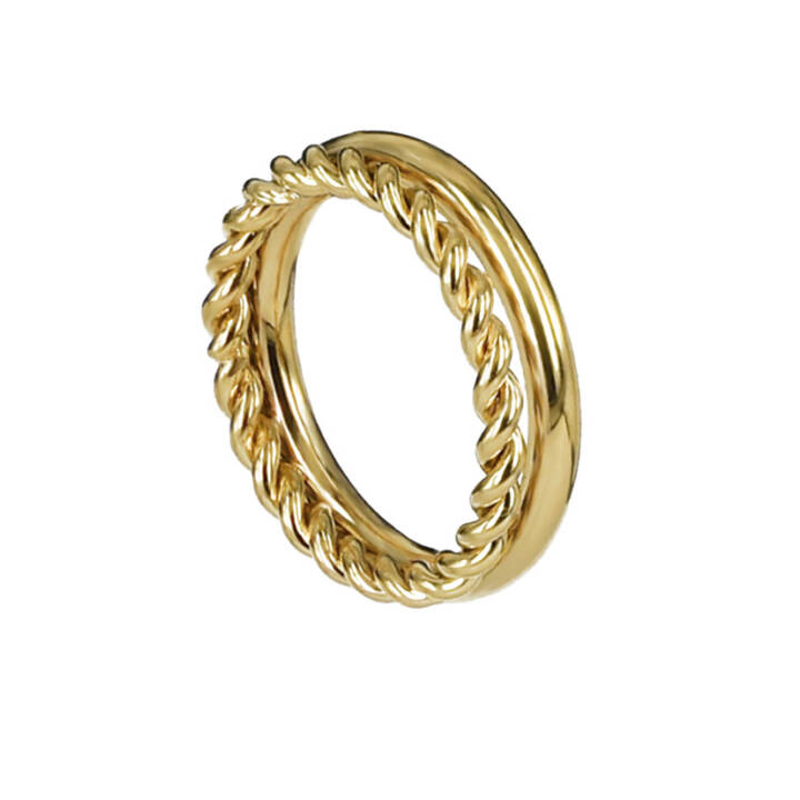 TWIST Gold ring in the group Rings at SCANDINAVIAN JEWELRY DESIGN (358214V)