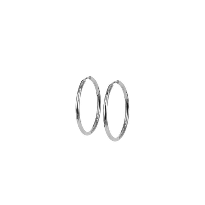 MAXI 16mm Earrings Steel in the group Earrings / Silver Earrings at SCANDINAVIAN JEWELRY DESIGN (358924)