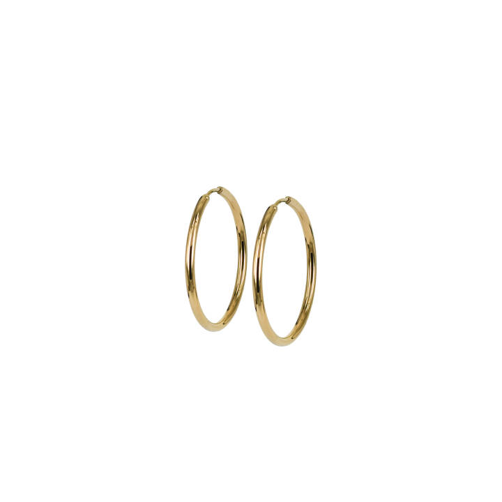 MAXI 16mm Earrings Gold  in the group Earrings / Gold Earrings at SCANDINAVIAN JEWELRY DESIGN (358931)