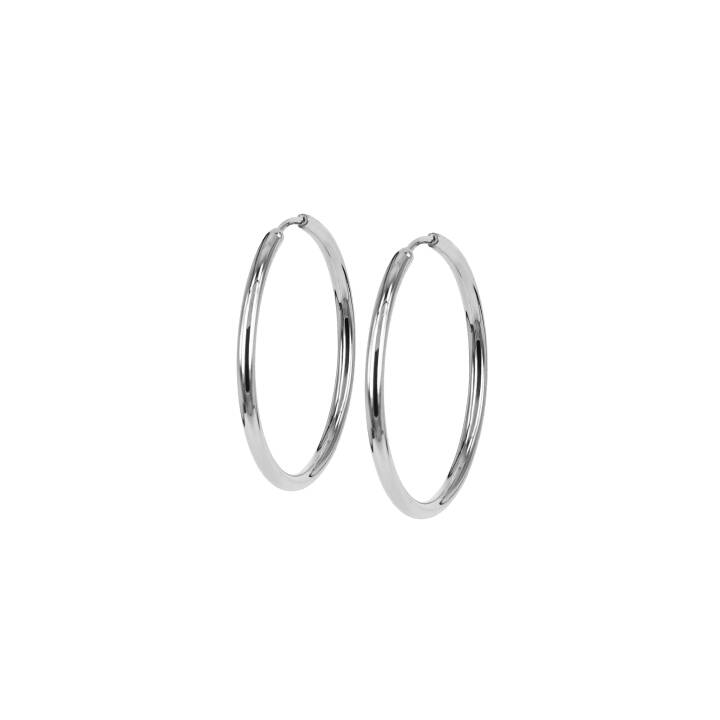 MAXI 30mm Earrings Steel in the group Earrings / Silver Earrings at SCANDINAVIAN JEWELRY DESIGN (358962)