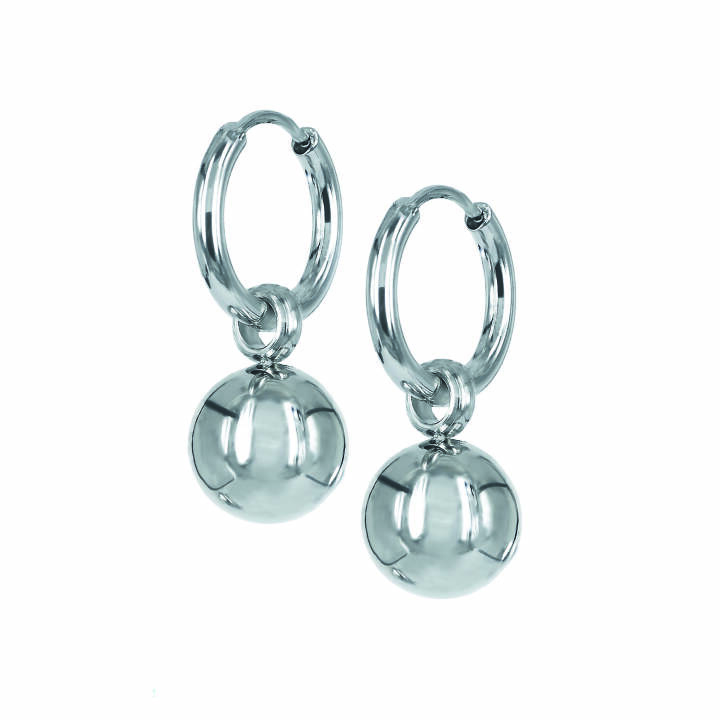 NOVA Earrings Steel in the group Earrings / Silver Earrings at SCANDINAVIAN JEWELRY DESIGN (359716)