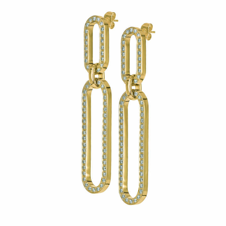 EXCELLENT Long Earrings Gold in the group Earrings / Gold Earrings at SCANDINAVIAN JEWELRY DESIGN (359808)