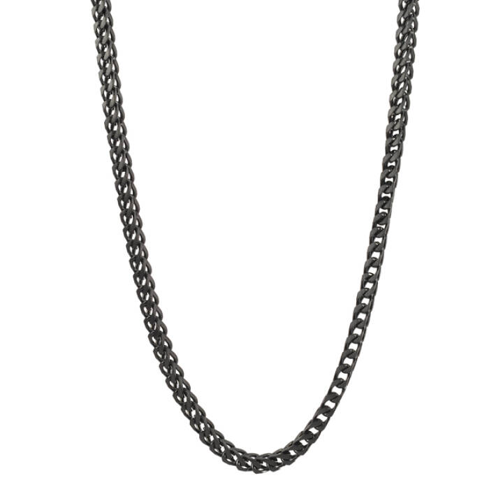 IGGY Small 60 Necklaces Gun Metal in the group Necklaces / Silver Necklaces at SCANDINAVIAN JEWELRY DESIGN (361740)