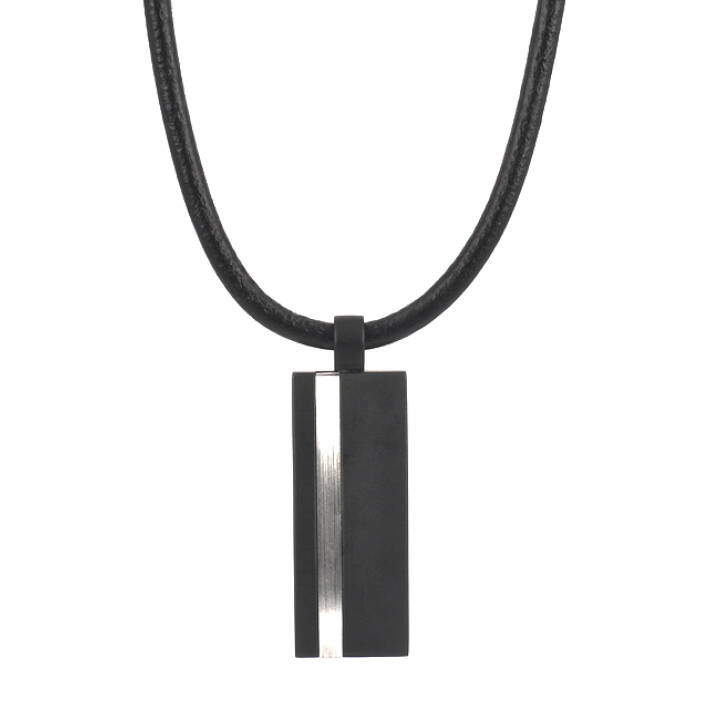 MOLTAS Necklaces Black/Steel in the group Necklaces at SCANDINAVIAN JEWELRY DESIGN (361856)