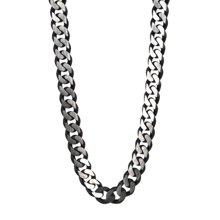TEXAS Necklaces Black/Steel in the group Necklaces at SCANDINAVIAN JEWELRY DESIGN (361863)