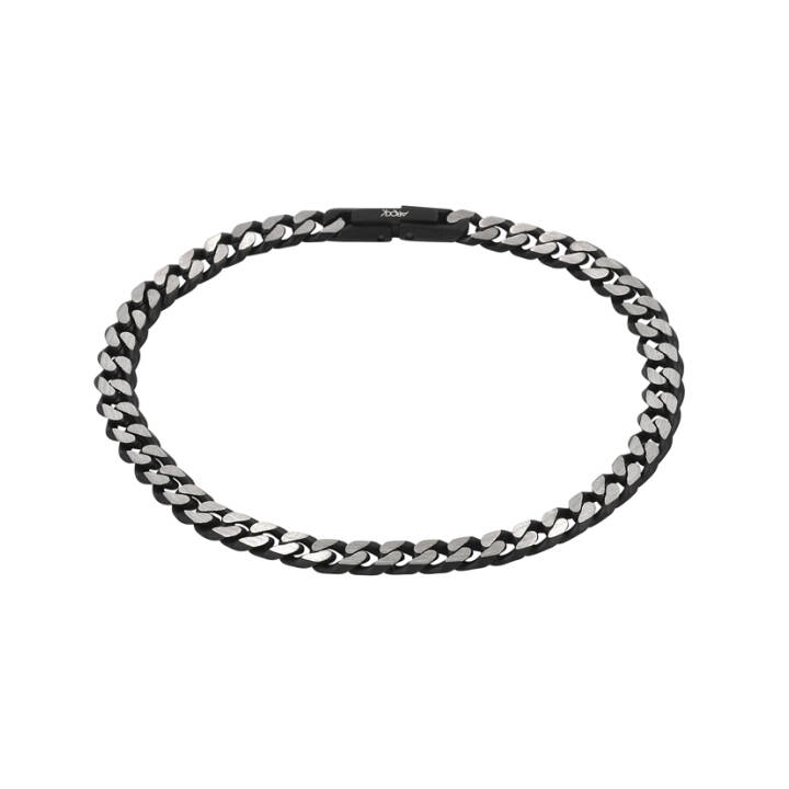 TEXAS Small Bracelets Black/Steel in the group Bracelets at SCANDINAVIAN JEWELRY DESIGN (362396)