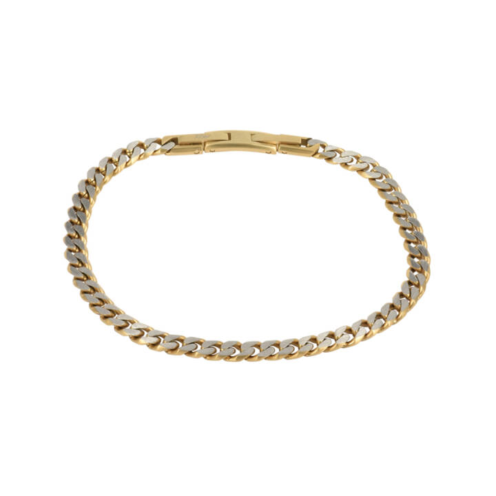 TEXAS Small Bracelets Steel/Gold in the group Bracelets at SCANDINAVIAN JEWELRY DESIGN (363294)