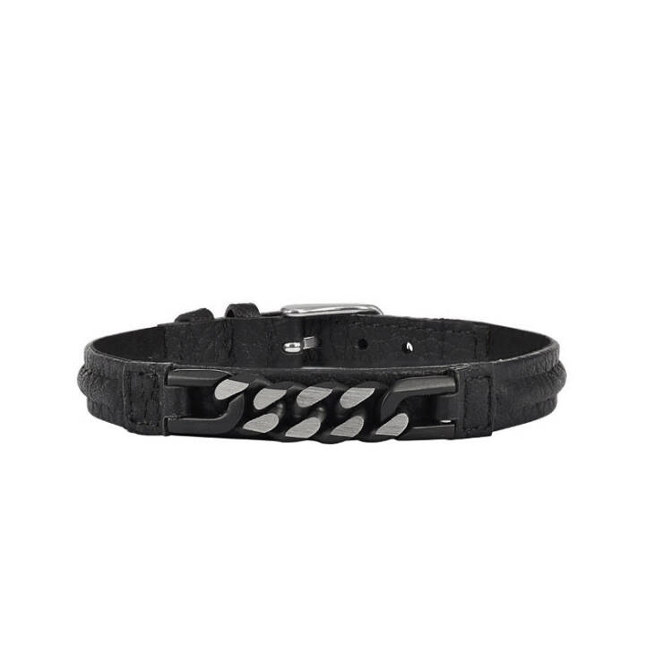 TEXAS Leather Bracelets Black in the group Bracelets at SCANDINAVIAN JEWELRY DESIGN (363560)
