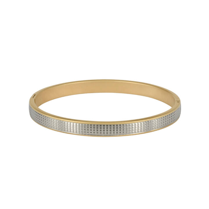 TEXAS Bangle Bracelets Gold/Steel in the group Bracelets at SCANDINAVIAN JEWELRY DESIGN (363744)