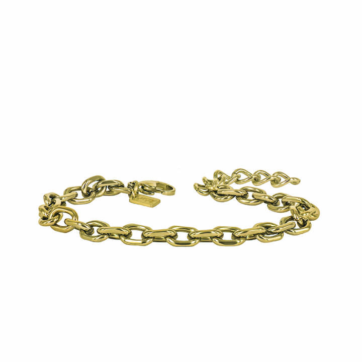 CHARLIE Chain Bracelets Blankt Gold in the group Bracelets at SCANDINAVIAN JEWELRY DESIGN (364888)