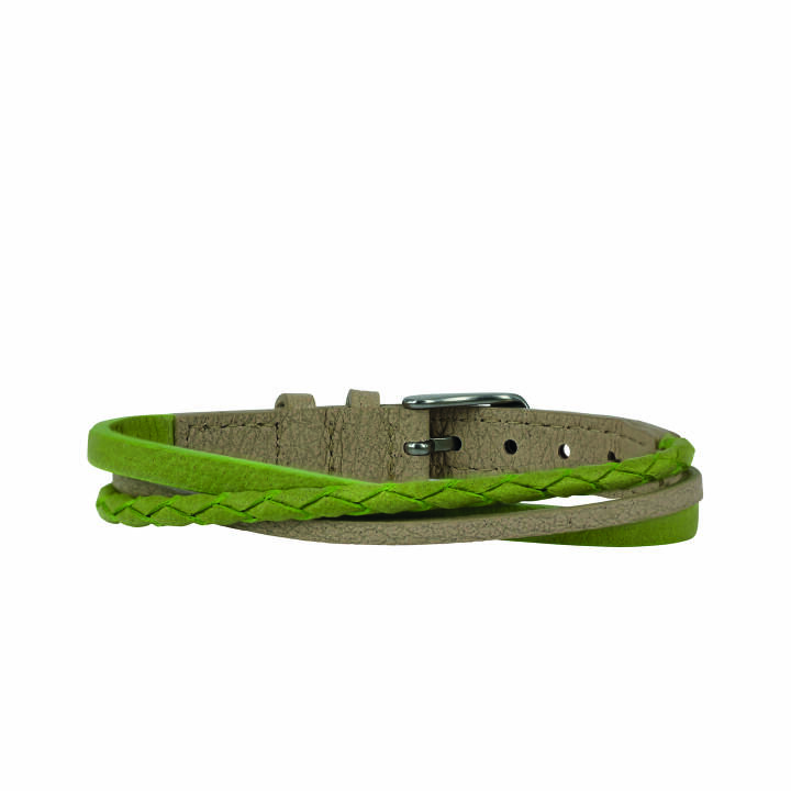 FELIX (Vegan) Bracelets Green/Beige in the group Bracelets at SCANDINAVIAN JEWELRY DESIGN (365649)