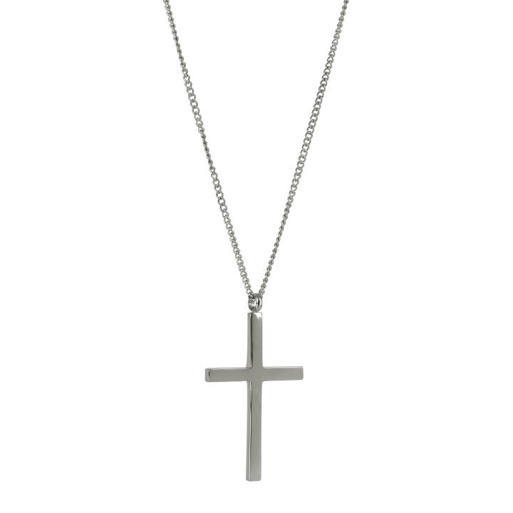 CROSS Long Necklaces Steel in the group Necklaces / Silver Necklaces at SCANDINAVIAN JEWELRY DESIGN (366721)