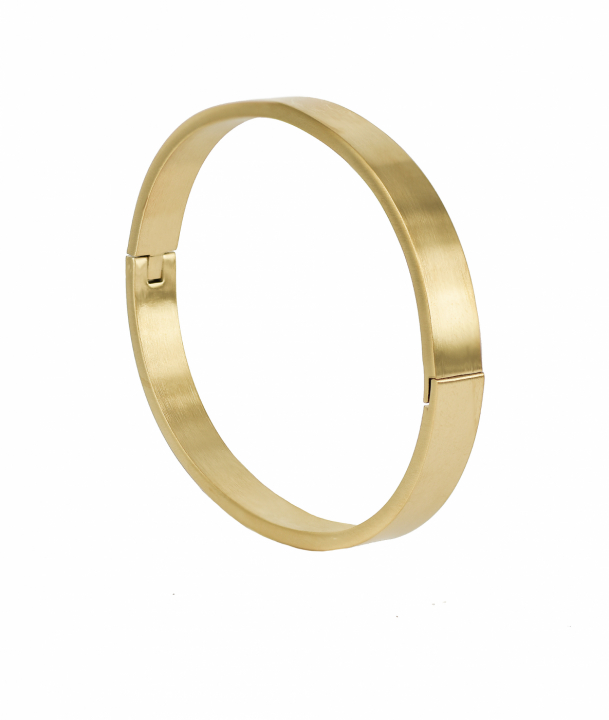 WALTER Armring Wide Matt Gold in the group  at SCANDINAVIAN JEWELRY DESIGN (367858)