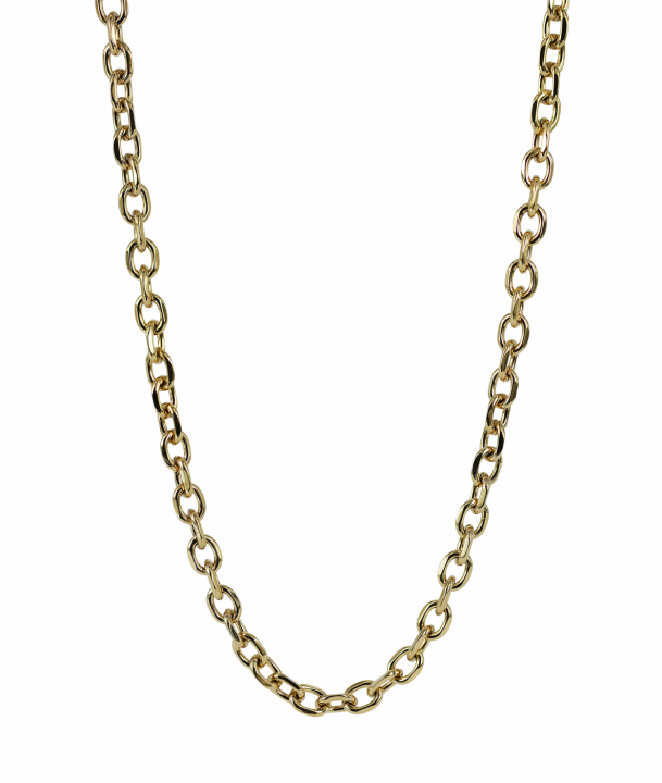 CHARLIE Chain 7 mm Necklaces Gold in the group Necklaces / Gold Necklaces at SCANDINAVIAN JEWELRY DESIGN (368459)