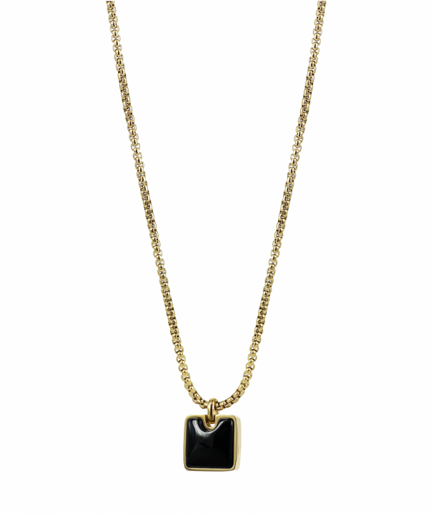 NEO Necklaces Gold/Svart in the group Necklaces / Gold Necklaces at SCANDINAVIAN JEWELRY DESIGN (369012)