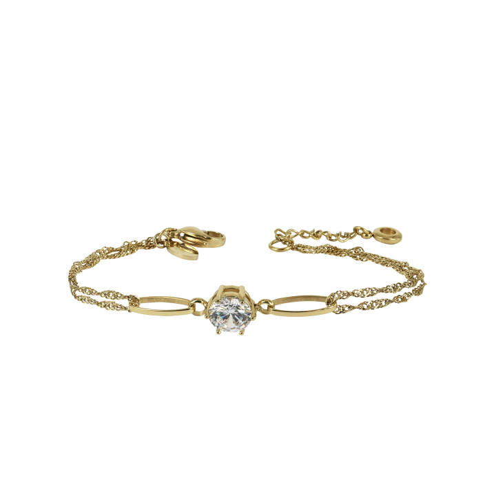 NOVA Crystal Bracelets Gold in the group Bracelets / Gold Bracelets at SCANDINAVIAN JEWELRY DESIGN (370018)