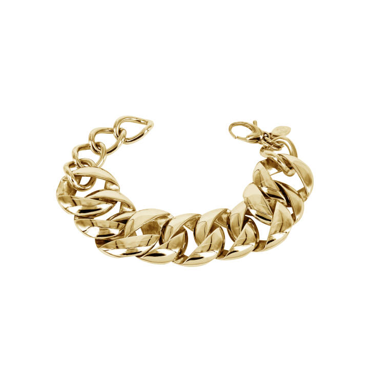 ASTRID Big Bracelets Gold in the group Bracelets / Gold Bracelets at SCANDINAVIAN JEWELRY DESIGN (370056)