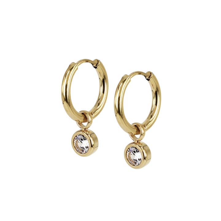 LILLY Hoops Earrings Gold in the group Earrings / Gold Earrings at SCANDINAVIAN JEWELRY DESIGN (370094)