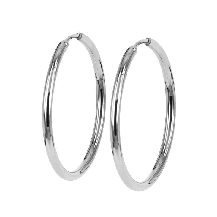 MAXI 50mm Earrings Steel in the group Earrings / Silver Earrings at SCANDINAVIAN JEWELRY DESIGN (370148)