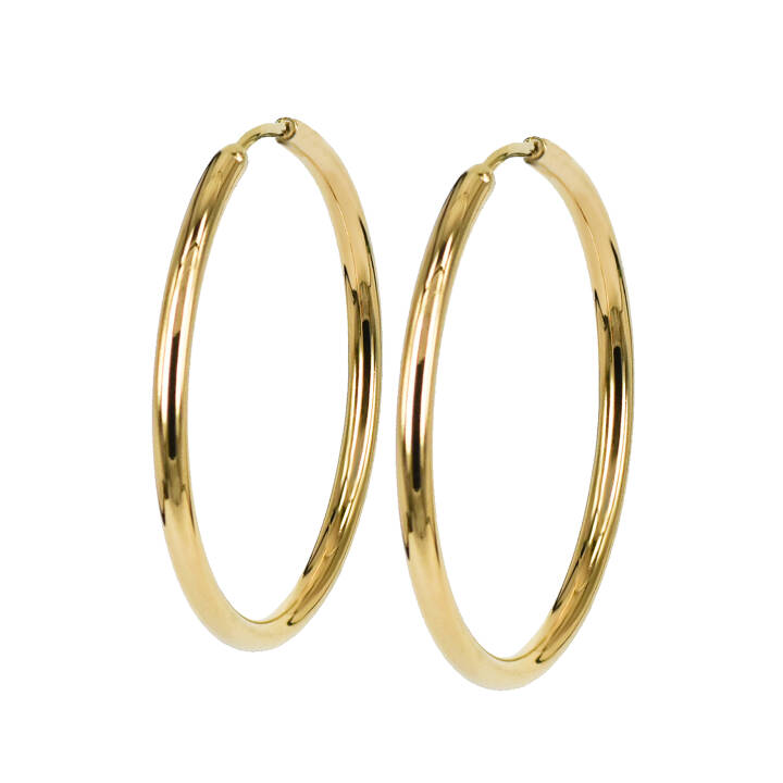 MAXI 50mm Earrings Gold  in the group Earrings / Gold Earrings at SCANDINAVIAN JEWELRY DESIGN (370155)