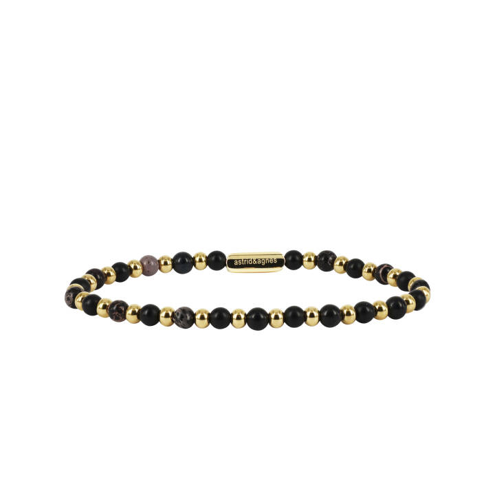 MIZA Bracelets Black/Gold in the group Bracelets at SCANDINAVIAN JEWELRY DESIGN (370339)