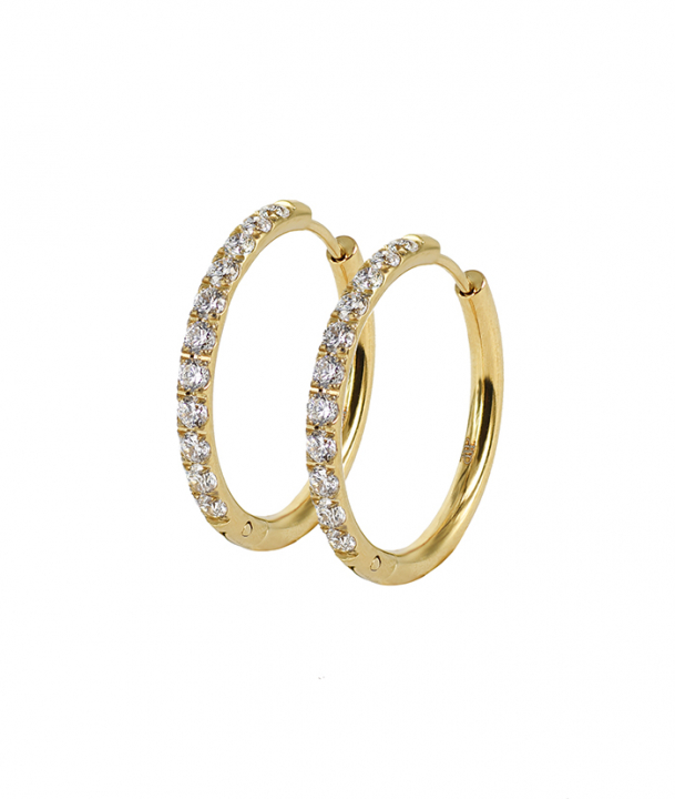 LUCY 25 mm Gold  in the group Earrings at SCANDINAVIAN JEWELRY DESIGN (371770)