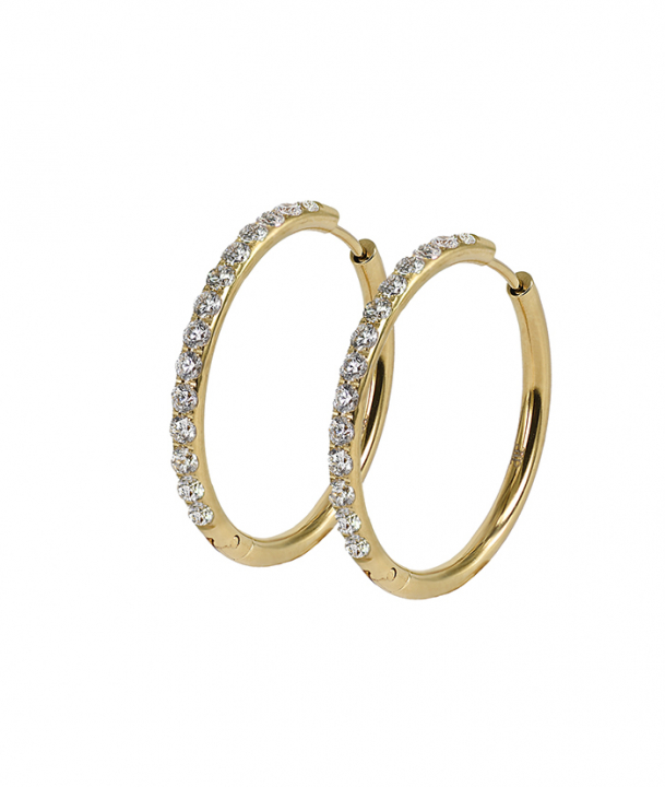 LUCY 30 mm Earring Gold  in the group Earrings at SCANDINAVIAN JEWELRY DESIGN (371794)