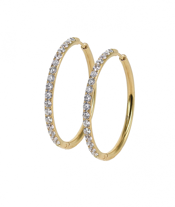 LUCY 35 mm Earring Gold  in the group Earrings at SCANDINAVIAN JEWELRY DESIGN (371817)