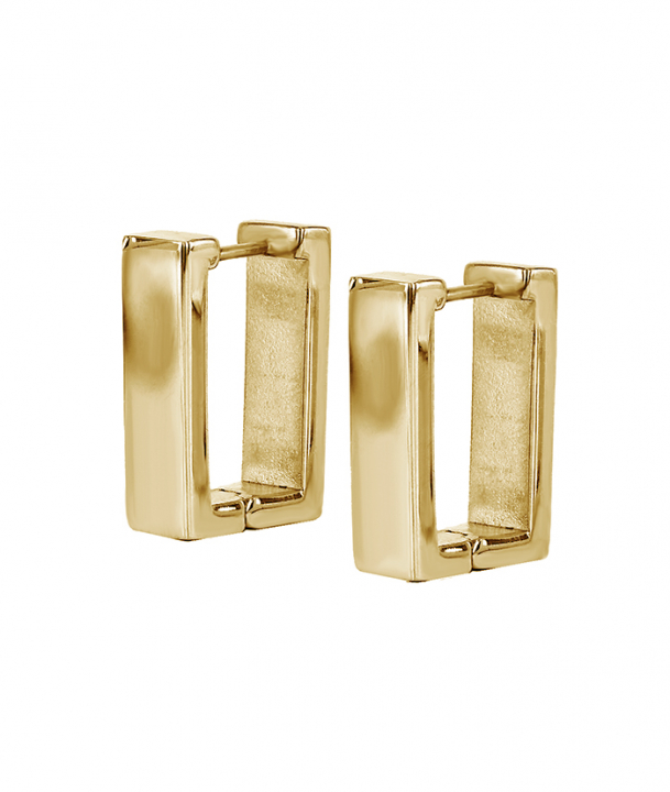 KATHY Wide Long Earring Gold in the group Earrings at SCANDINAVIAN JEWELRY DESIGN (371930)