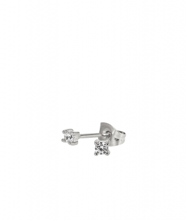 IDA Earrings 2mm Stål/Kristall in the group Earrings / Silver Earrings at SCANDINAVIAN JEWELRY DESIGN (372333)