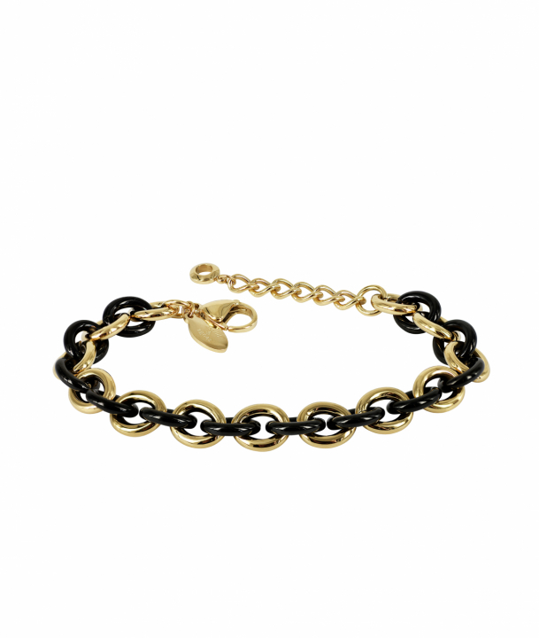 RUBY Small Bracelets Svart/Gold in the group Bracelets / Gold Bracelets at SCANDINAVIAN JEWELRY DESIGN (373095)