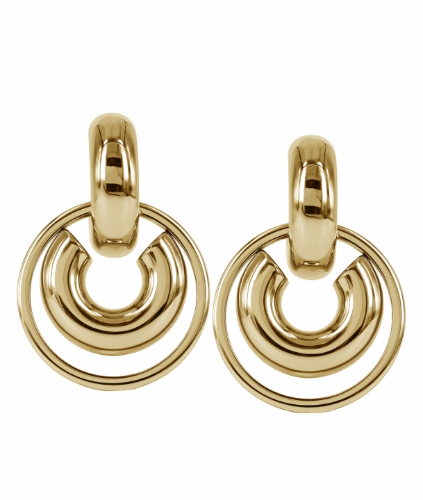 SIA Long Earring Gold in the group Earrings / Gold Earrings at SCANDINAVIAN JEWELRY DESIGN (373255)