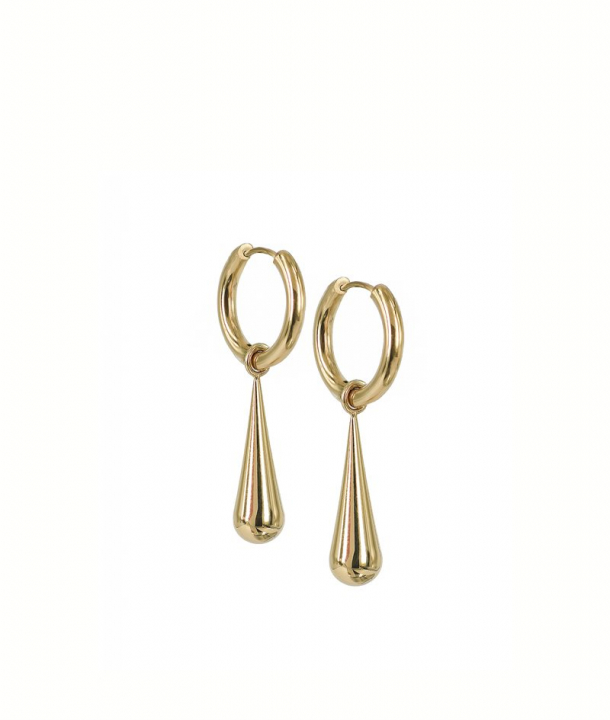 BELLA Hoops Gold in the group Earrings / Gold Earrings at SCANDINAVIAN JEWELRY DESIGN (373613)