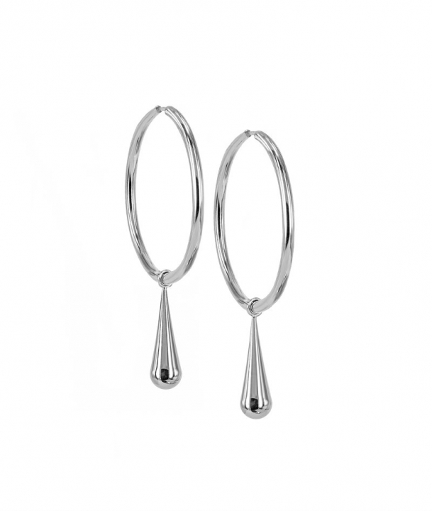 BELLA Big Hoops Stål in the group Earrings / Silver Earrings at SCANDINAVIAN JEWELRY DESIGN (373620)