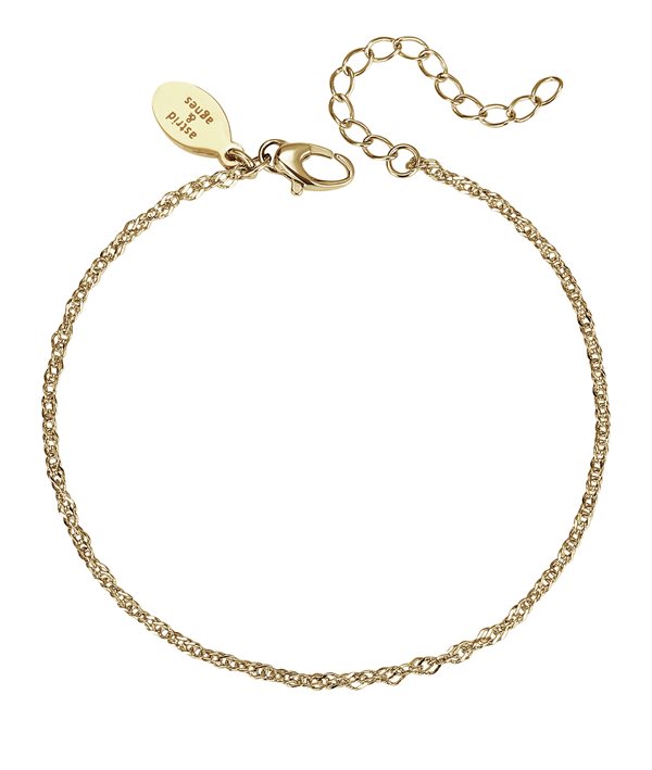 NORA Bracelet Gold in the group Bracelets / Gold Bracelets at SCANDINAVIAN JEWELRY DESIGN (374764)