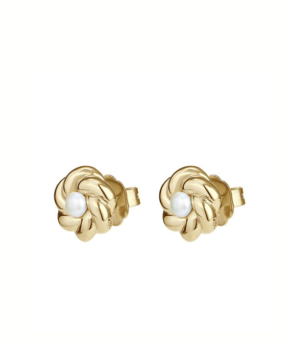 MARILYN Earrings Gold in the group Earrings / Pearl Earrings at SCANDINAVIAN JEWELRY DESIGN (374863)