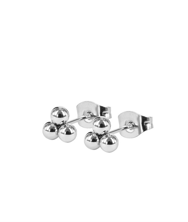 ANNIE Dots Steel in the group Earrings / Silver Earrings at SCANDINAVIAN JEWELRY DESIGN (374955)