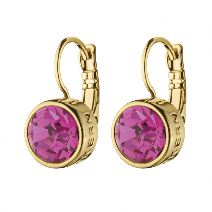 LOUISE Gold PINK in the group Earrings / Gold Earrings at SCANDINAVIAN JEWELRY DESIGN (380019)