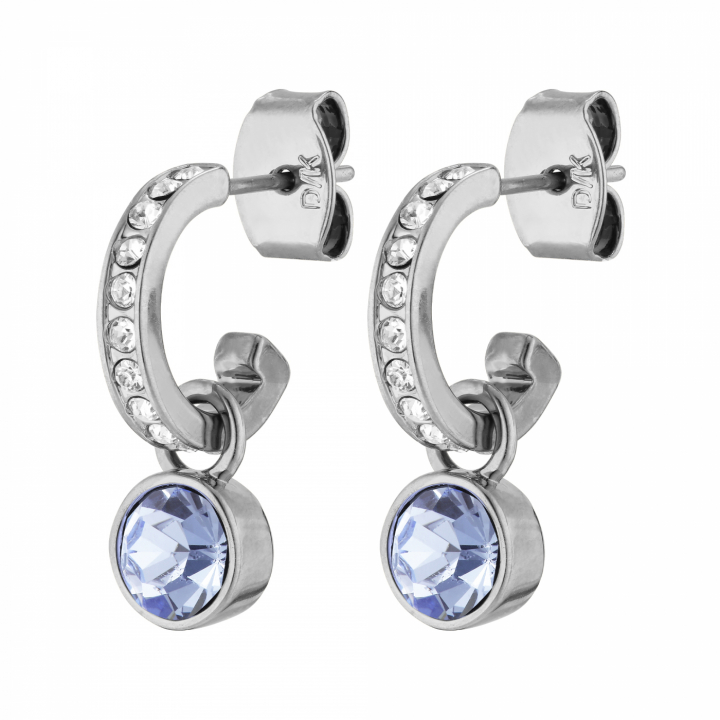 DESSA Silver LIGHT BLUE Earring in the group Earrings / Silver Earrings at SCANDINAVIAN JEWELRY DESIGN (380065)