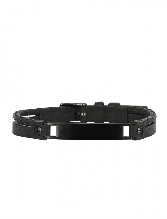 PONTUS Bracelet Blck/Black in the group Men's jewelry at SCANDINAVIAN JEWELRY DESIGN (380314)