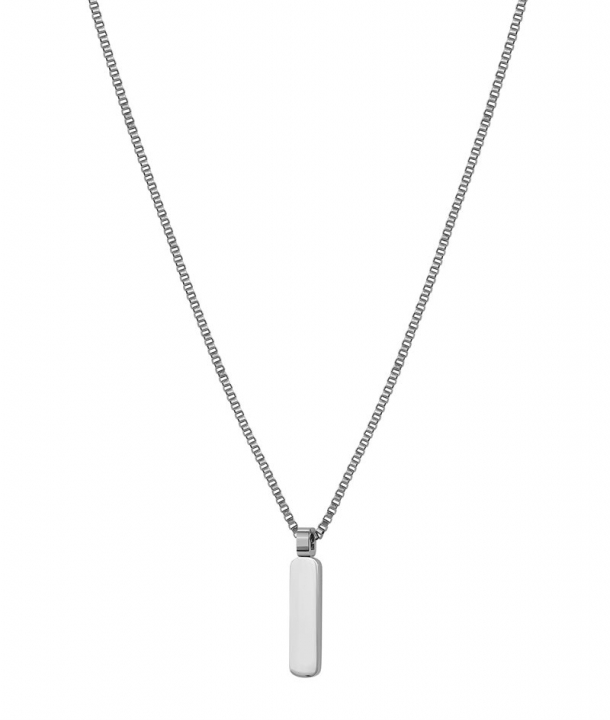 BOONE Plate Necklace Steel in the group Men's jewelry at SCANDINAVIAN JEWELRY DESIGN (380420)